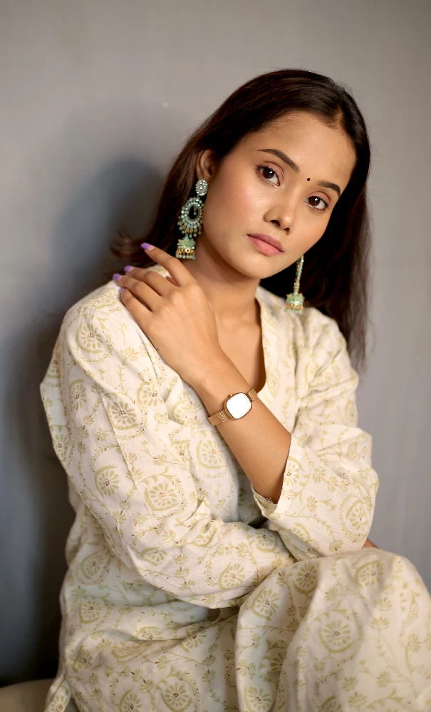 White Sanagneri Designed Kurti Palazzo Set-4.webp